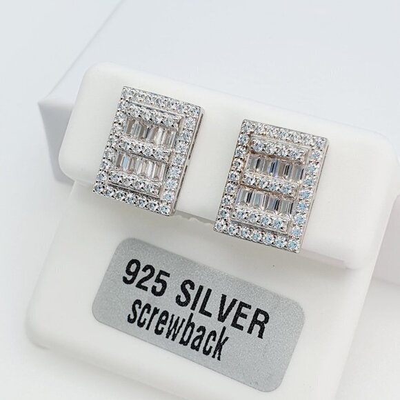 "925 Sterling Silver Cubic Zirconia Earrings, U19254807 - Picture 6 of 11